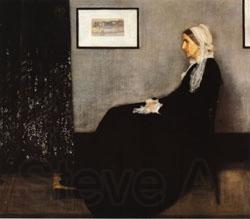 James Abbott McNeil Whistler Arrangement in Gray and Bloack No.1;Portrait of the Artist's Mother Norge oil painting art